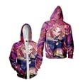 thumbnail image 4 of Sudadera con capucha y cremallera de grupo femenino Demon Hunter de K-POP, varios patrones, todas las tallas, unisex., 4 of 5