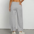 thumbnail image 7 of Homenesgenics Sweatpants for Women Wide Leg Plus Size 3XL Women Casual Trousers Solid Color High Waist with Pockets Long Pants Gray XL, 7 of 7