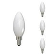 thumbnail image 5 of Bulbrite Pack of (4) 3.6 Watt Dimmable Milky Finish B11 Candelabra (E12) LED Light Bulb - 300 Lumens, 2700K, 5 of 8