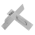 thumbnail image 4 of 1Set Stainless Steel Silver Rectangular Door Handle for Push Pull Front Entry, 4 of 8