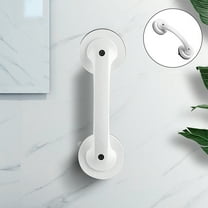 PBPBOX Bathroom Grab Bars Seniors Shower Handle White Plastic 1Set