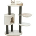 thumbnail image 3 of TRIXIE Moriles Gray Cat Tower with Scratching Posts, Condo, Hammock, Padded Platform, 3 of 8