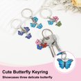 thumbnail image 4 of Uxcell Keychains for Women, Enameled Charm Keychain Car Key Ring Pendant Key Chains, Handbag Decor Sky Blue, 4 of 6