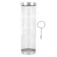 thumbnail image 2 of Barbecue Grilling Basket Cylinder Shaped Mesh Wire 304 Stainless Steel Rolling BBQ Grill Tool L(11.7 X 3.6in), 2 of 5