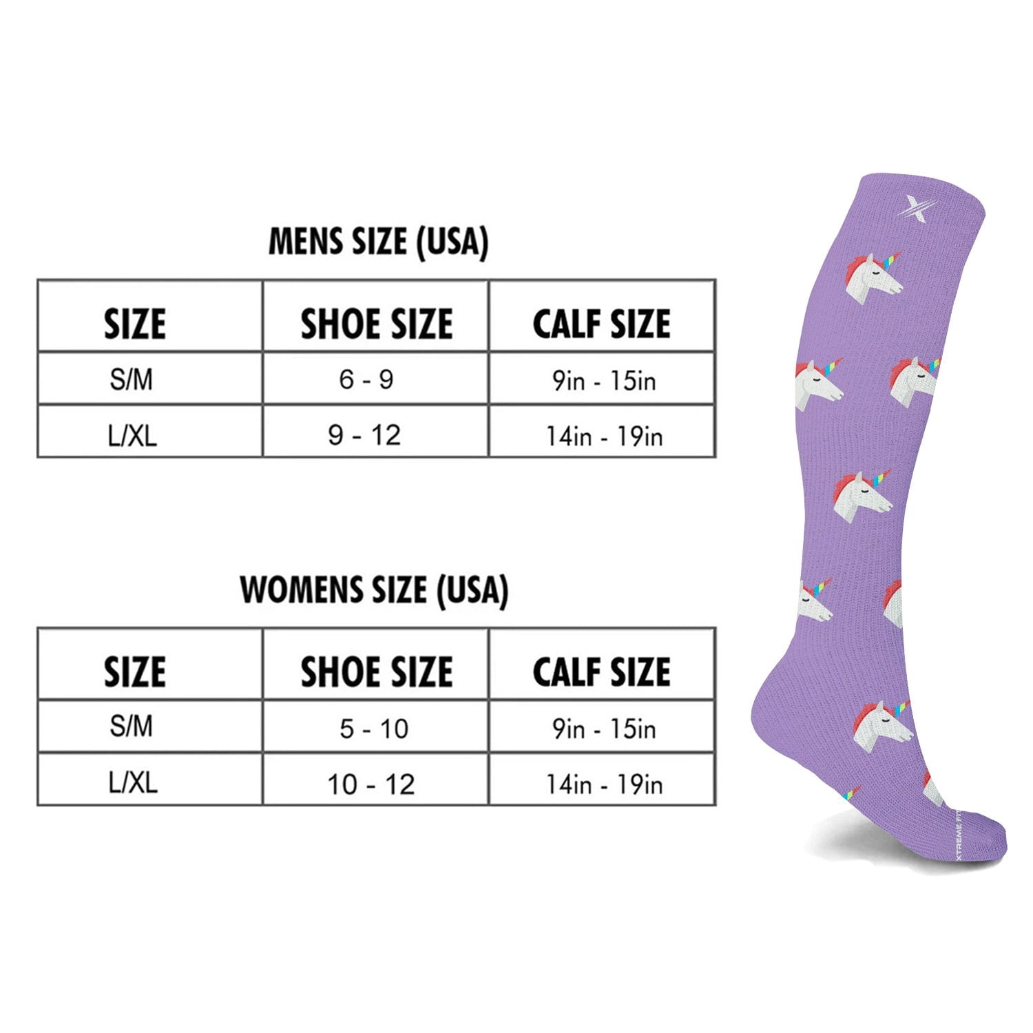 Compression Socks Knee High - Made for Running, Athletics and Pregnancy - 3 Pair