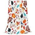 thumbnail image 2 of Bingfone Autumn Pumpkins Fall Leaves Print Flannel Fleece Blanket Throw Blanket For Bed,Sofa,Couch,Travel,Camping(40"X30"), 2 of 9