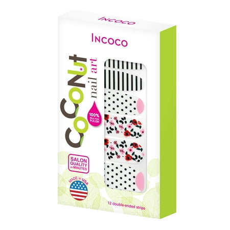 Coconut Nail Art by Incoco Nail Polish Strips, Retro Rose