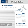 thumbnail image 5 of Regal Living EZ Grip No Tool No Drill Cordless 1" Light Filtering Cellular Shade, White - 34" W x 48" L, 5 of 5