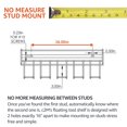 thumbnail image 4 of C2M Heavy Duty Floating Tool Shelf & Organizer 2-Pack | Wall Mounted Garage Storage Rack | Usa Made 100# Weight Limit Compact Steel | Perfect For Milwaukee Tools | Red, 4 of 4
