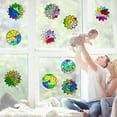 thumbnail image 6 of 20 Pieces Mandala Suncatcher Kit 10 Types Mandala Stained Glass Effect Paper with 32 Pieces Colored Tissue Paper Art Craft Window Art Classroom Art Craft, 6 of 8