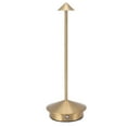 thumbnail image 3 of Lámpara de mesa inalámbrica de hierro, recargable, con 3 temperaturas de color ajustables, ideal para el hogar, el dormitorio y la oficina, color dorado., 3 of 14