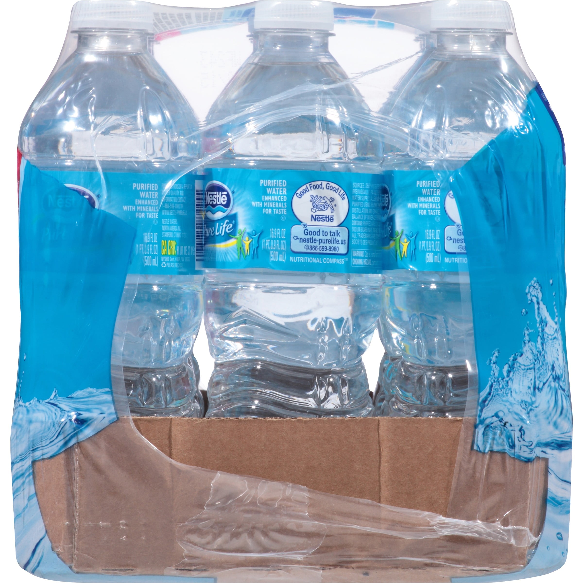 Pure Life Purified Water, 16.9 Fl Oz, Plastic Bottled Water (12 Pack)