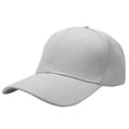 thumbnail image 2 of Falari Wholesale 12-Pack Baseball Cap Adjustable Size Plain Blank Solid Color Light Gray, 2 of 6