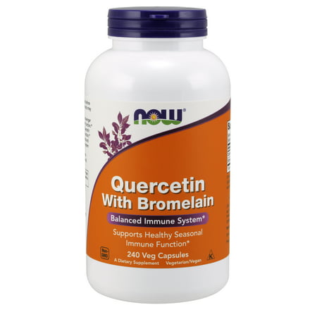 NOW Supplements, Quercetin with Bromelain, 240 Veg