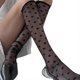 thumbnail image 1 of Sheer Mesh Knee Highs Stockings Spots Calf Socks Thin Summer Nylon Stockings Hosiery for Women Girls White, 1 of 4