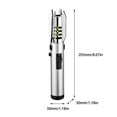 thumbnail image 3 of CARRYKING Metal Gas Lighter with Windproof Spitfire Design, High Temperature Welding Torch for Kitchen Outdoor, Refillable Ignition Tool for Camping Grilling, 3 of 6