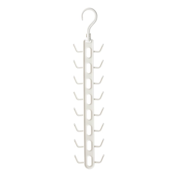 360 Degree Rotating Space Saving Hanger, Multi Hook Plastic Wardrobe Organizer, Flexible Hanging Rack for Clothes Towels Kitchen Utensils and Bathroom Accessories