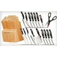 Miracle Blade World Class 18 Piece Knife Set, Kitchen Knives with Wood