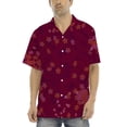 thumbnail image 2 of Camisas s Para Hombre De Vestir Camisas estampadas para hombre, camisas de playa con botones de manga corta para hombre (Pink, L), 2 of 7