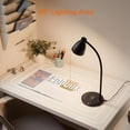 thumbnail image 5 of Lámpara de escritorio LED BOHON con puertos de carga USB C+A y cargador inalámbrico, 5 of 5