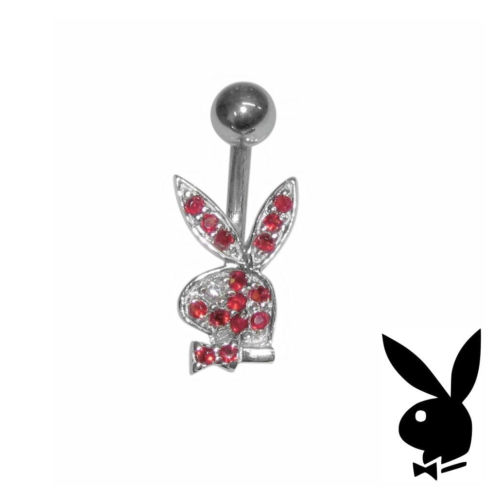 Pierced Owl 16G Officially Licensed Playboy Bunny Stainless Steel Petite Belly Button Ring