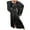 Black, variant on Women's Ice Silky Robe With Trim Silky Kimono Feather Trim Long Bathrobe With Tie