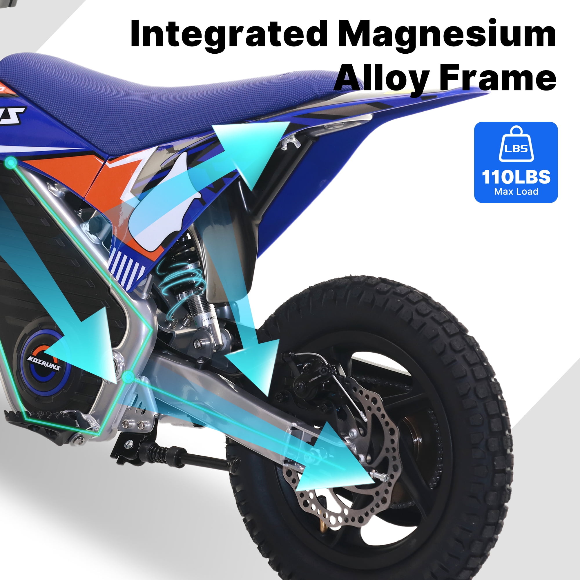Racing Electric Dirt Bike for Kids, 24V 2.6Ah Motorcycle with Dual Shock Absorption, 12 inch Tires Safe Disc Brake for Ages 3-6 Red