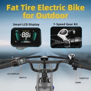 GSPEED A03 Electric Bike for Adults, 1500 Peak Motor ,624Wh 13Ah Battery ,28mph,20 Ebike with Suspension UL2849,Black.
