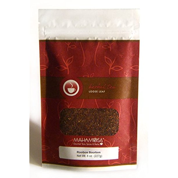 Mahamosa Rooibos Herbal Tea And Tea Filter Set 8 Oz Rooibos Bourbon Rooibos (Red Bush) Tea, 100