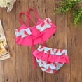 thumbnail image 5 of YUIVH Girls One Piece Swimsuits Girls Swimsuit Bikini Set Girls Two Piece Swimsuit Solid Color Girls' Swimwear Summer Beach Swimwear For Girls, 5 of 9