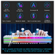 thumbnail image 4 of Kit Teclado Mouse Bloosom  Gamer Luz Rgb Led Usb Alambrico Blanco, 4 of 4