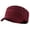 Burgundy, variant on Unisex Cotton Distressed Layered Frayed Cadet Military Cap