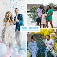 thumbnail image 5 of PrimePure Gender Reveal Confetti Cannon – 4 Pack, Blue, Heart Paper Confetti, 5 of 9