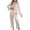 #037-Red, variant on Pajamas Set For Women Long Sleeve Sleepwear Soft Button Down Shirt with Long Pants Pj Lounge Sets S-XL