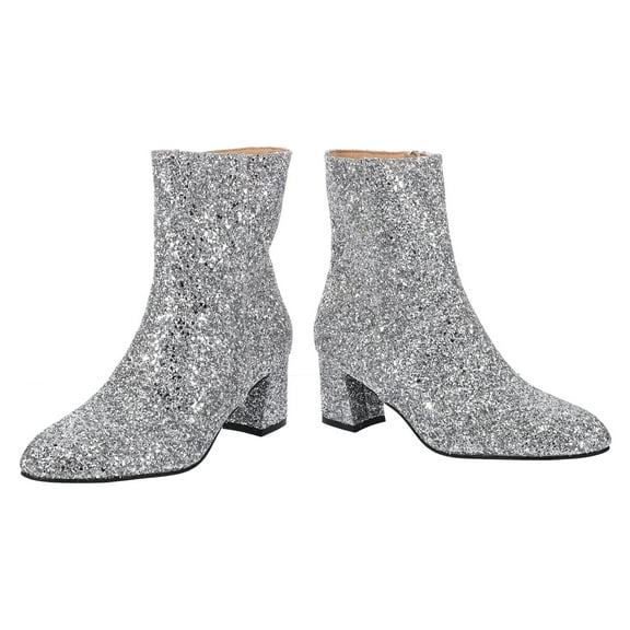 PBPBOX 1Pair Female Short Boots Chunky Heel Durable Comfortable Wear