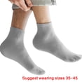 thumbnail image 5 of Mens Casual Outdoor Sport Athletic Ribbed Cuff Cotton Ankle Socks Breathable Fashion Solid Color Short Tube Ankle Socks, 5 of 21
