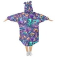 thumbnail image 2 of joogoo Wearable Blanket Hoodie for Magic Fish Ocean Castle Oversized Sherpa Hooded 3-14 YR M, 2 of 7