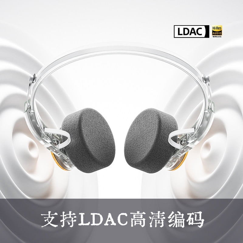 Wooden Cup Retro Bluetooth Headphones with LDAC & Bluetooth 6.0, Gaming Over-Ear Headphones with Custom-Tuned Esports Sound