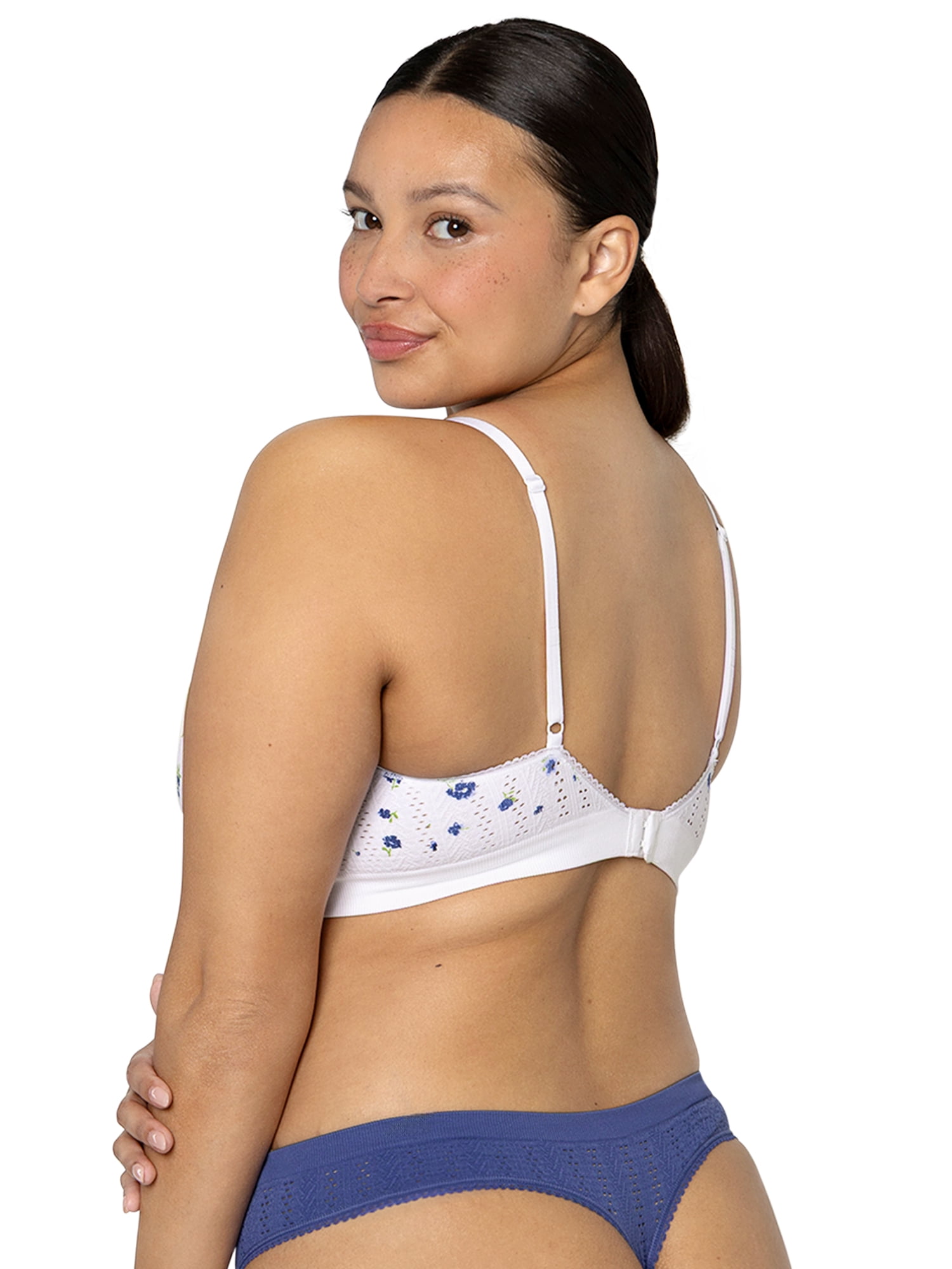 fresh collection by Fruit of the Loom Women's Seamless Pointelle Thong 2-pack