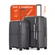 thumbnail image 1 of Maletas de viaje grandes de polipropileno con cierre premium YKK BIG series set 2 piezas 28”+ 24” capacidad 25kg cierre expandible candado de alta seguridad TSA LOCK Armored Travel SPINEL, 1 of 9