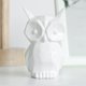 thumbnail image 1 of Cerámica creativa Estatuas Esculturas Recuerdos Regalos Artesanía Ornamento Pájaros Estatuillas para vino pequeña sala Estantería Alféizar Sala Blanco 85x8x145cm Fernando Escultura de estatuilla de búho, 1 of 7