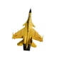 thumbnail image 2 of Avión de combate a escala 1/100, juguete conmemorativo de aviación, modelo de avión de alto nivel de detalle. Amarillo, 2 of 9