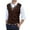 a-Brown7921, variant on Mens Sweater Vest Cable Knit V Neck Sweater Vest With Contrast Trim Sleeveless Relaxed Fit Casual Jumper For Daily Office Outdoor Wear Trendy Knitwear