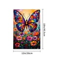 thumbnail image 4 of Amhnf Colorful Butterfly Garden Flag With Vibrant Flowers For Home Outdoor Garden Yard Decor 12x18 inch, 4 of 5