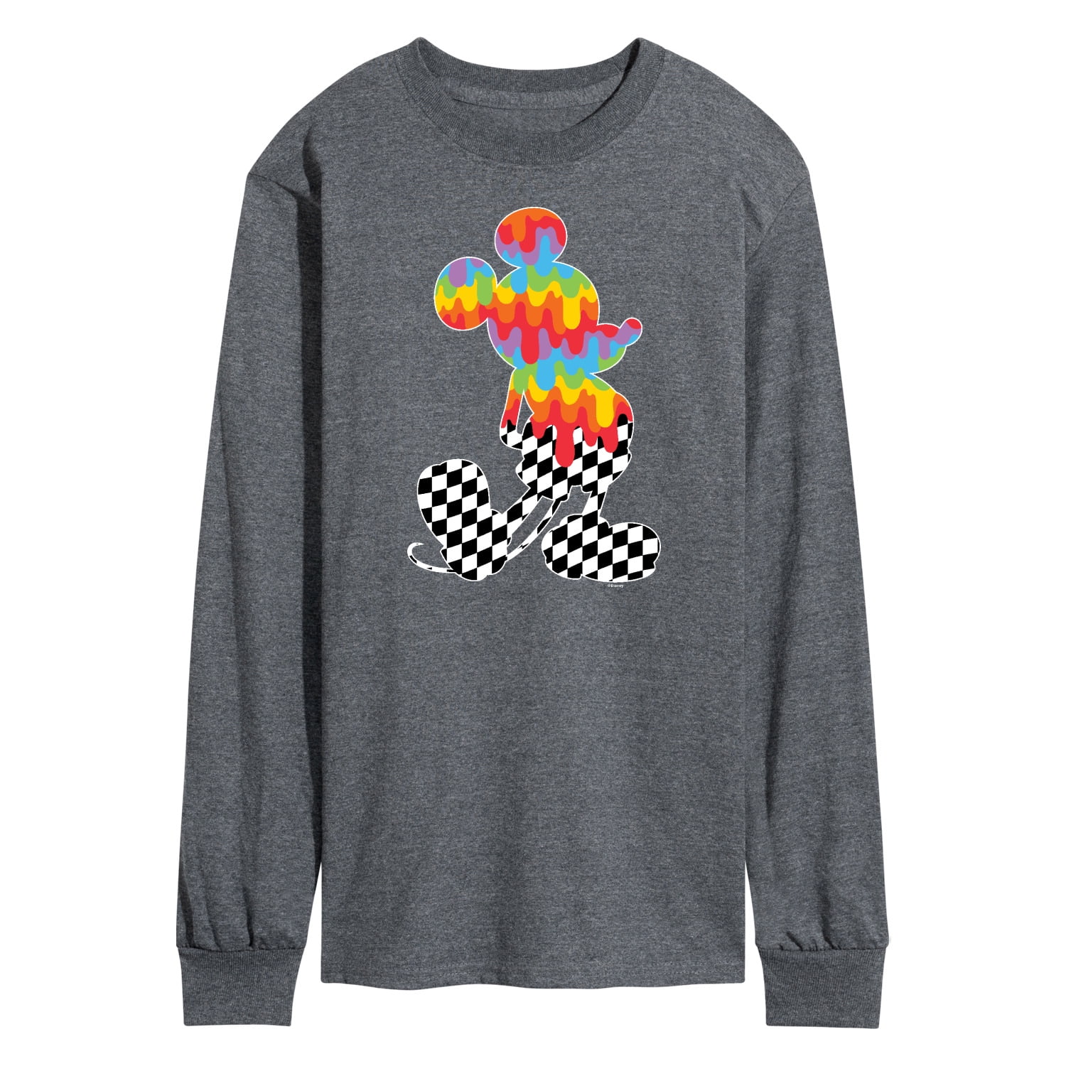 Mickey Friends Mickey Mouse Rainbow Checker Silhouette Unisex mickey-friends-mickey-mouse-rainbow-checker-silhouette-unisex