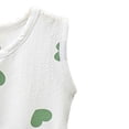thumbnail image 5 of Girls 2 Piece Outfit Heart Print Peplum Sleeveless Top & Solid Shorts Kids Girl Clothes Summer Multicolor Sets,Size 0-1T, 5 of 5