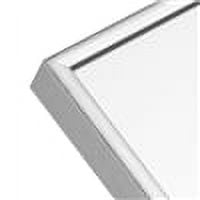 38 in x 26 in White Modern Wall Mirror