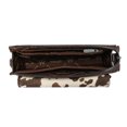 thumbnail image 6 of Wrangler RFID Crossbody Wallet Purse Vegan Leather Small Purses for Women with Phone Pocket and Adjustable Strap, Cow Print-Coffee, 6 of 8