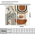 thumbnail image 2 of Boho Leaf Curtains,Mid Century Abstract Arch Sun Leaves Modern Minimalist for Bedroom Living Room Kitchen Window Curtains 52" W X 84" L, 2 of 6