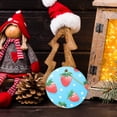 thumbnail image 6 of Cute Cartoon Strawberry Pattern on Blue Background - Christmas Ornament Xmas Keepsake Ceramic Ornaments Holiday Decorations for Tree Christmas Gift Ideas 2.95in, 6 of 6